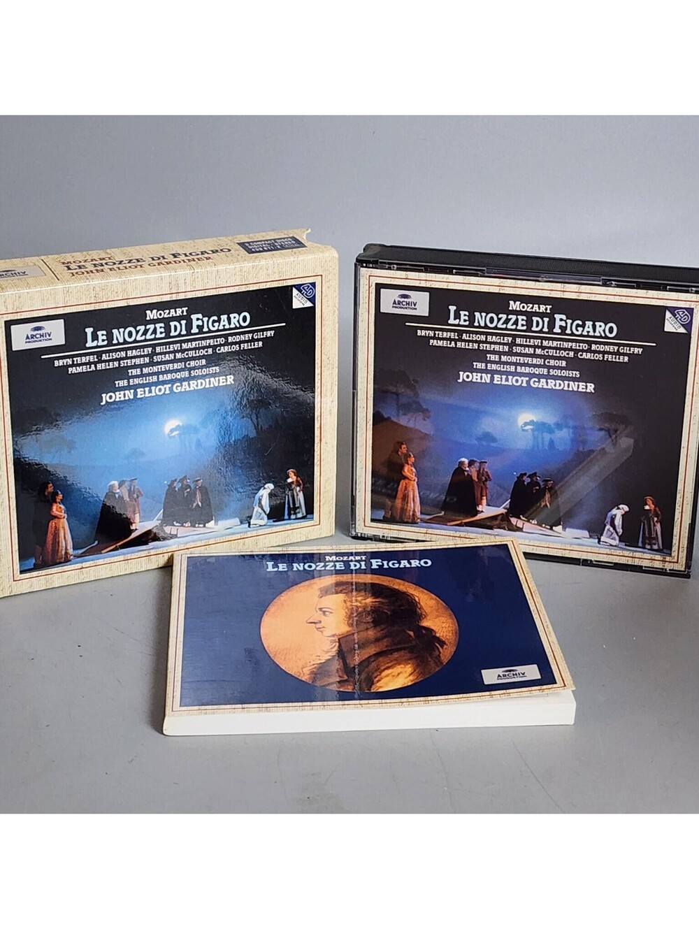 Mozart Le Nozze di Figaro John Eliot Gardiner 3 CD Set ARCHIV Opera Classical